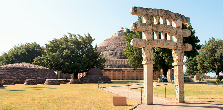 Great Stupa of Sanchi with Toran Dwar(Gate)