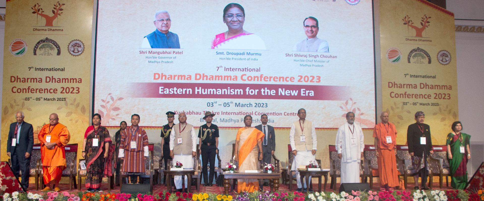 Honorable President of India in Dharma-Dhamma Conference 2023